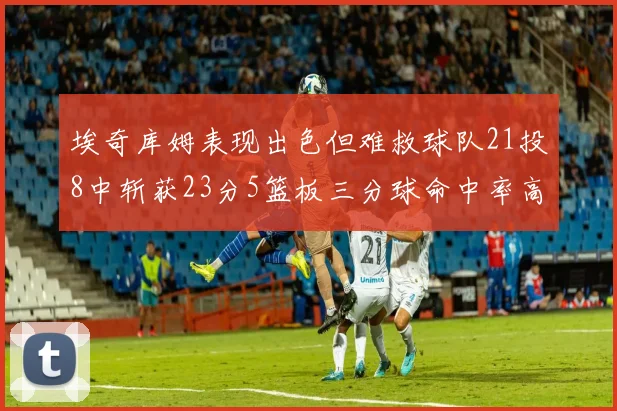 埃奇库姆表现出色但难救球队21投8中斩获23分5篮板三分球命中率高达45